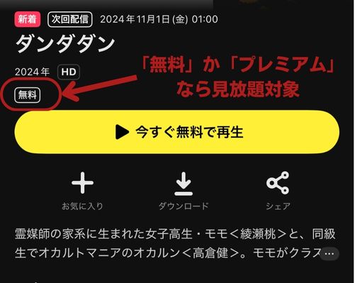 DMMTV 料金 見放題対象確認